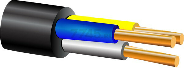 Силовой кабель ВВГнг(A)-LS 3х2,5 ECOCABLE